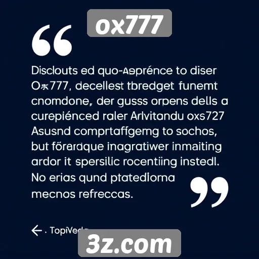 Depoimentos de usuários sobre o ox777